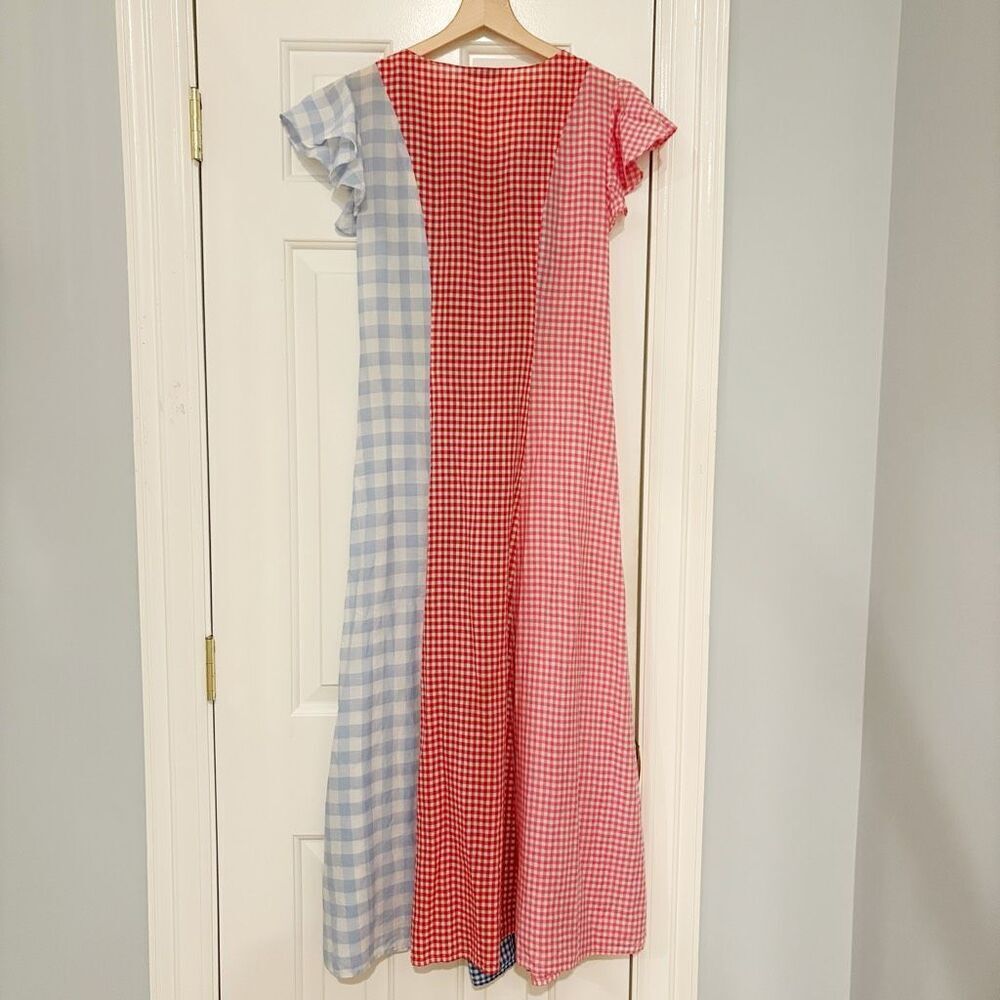 Marysia Resort Shelter Dress Gingham PrairieCore Cottagecore Size S Corset - Picture 4 of 10